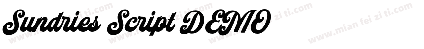 Sundries Script DEMO字体转换